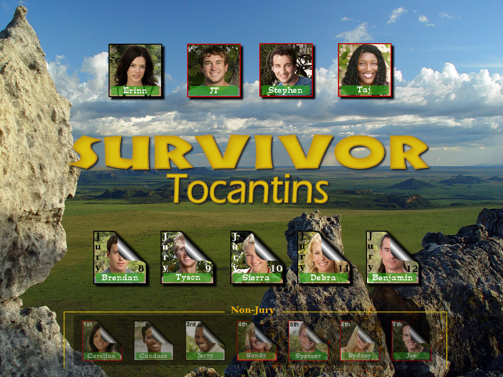 Paul's Visual Roster for Survivor Tocantins.